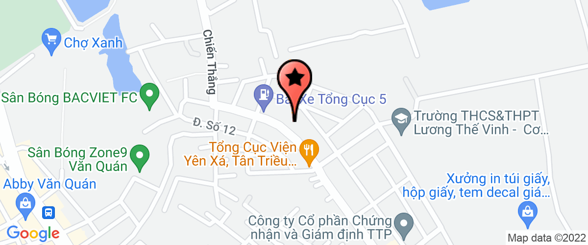 Map go to Bien Viet Investment and Trading Joint Stock Company