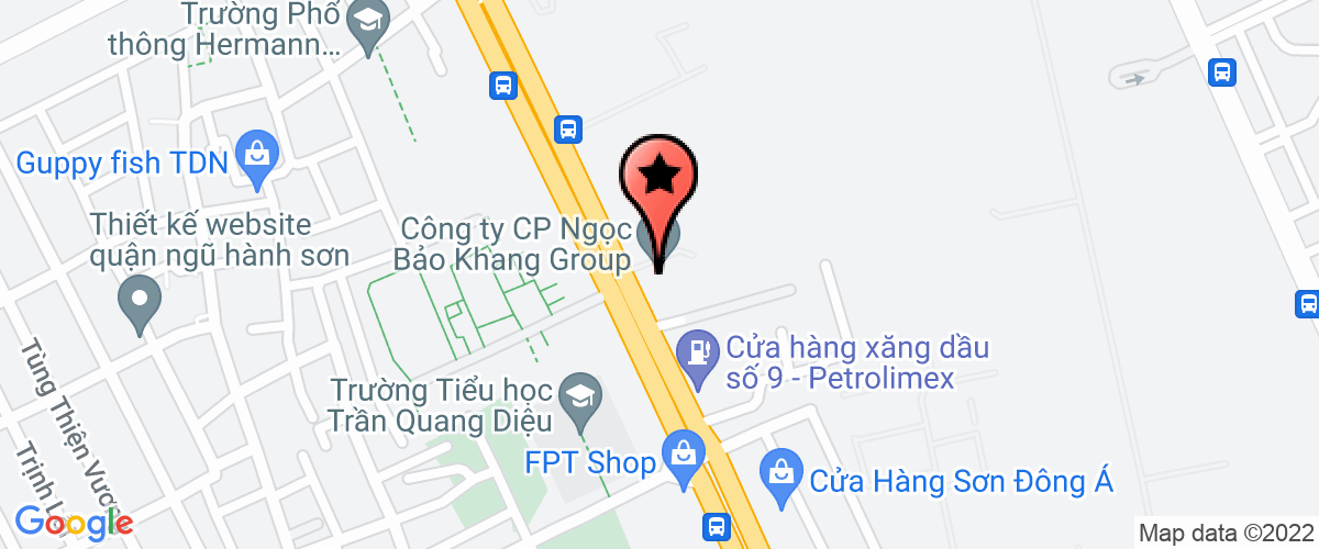 Map go to Hoang Anh Da Nang Land Corporation