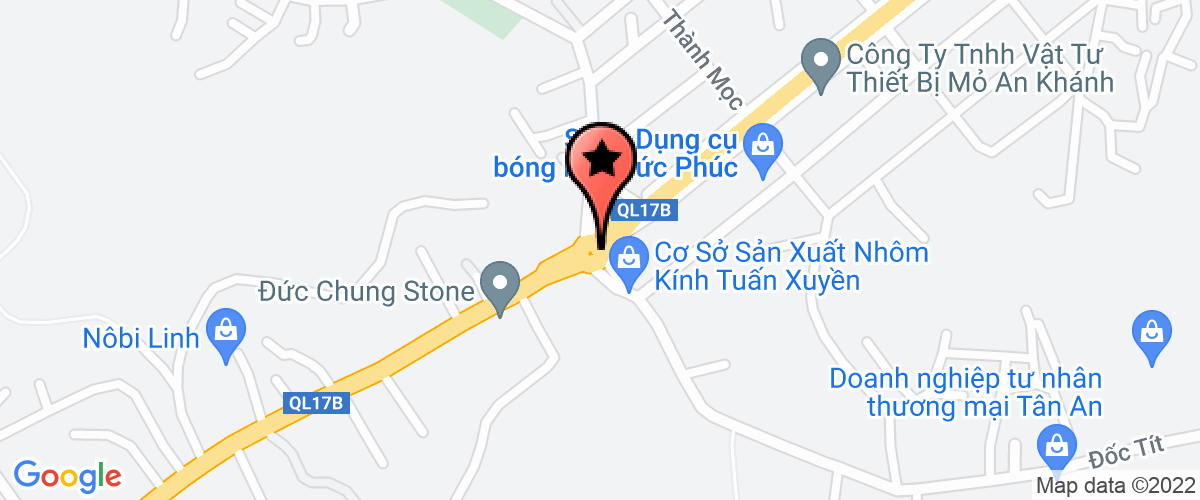 Map go to Huyen Trang Mineral Joint Stock Company