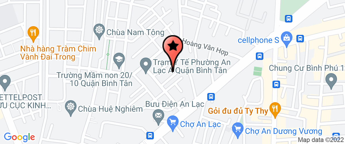 Map go to Minh Nhat Hao Trading Production Company Limited