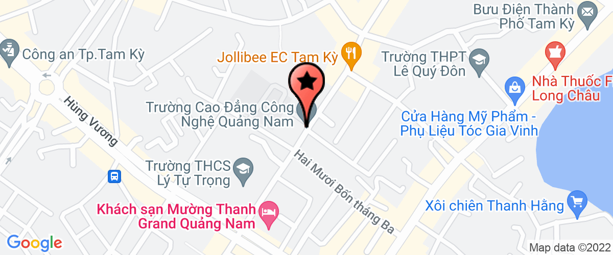 Map go to Truong Cao dang nghe Quang Nam