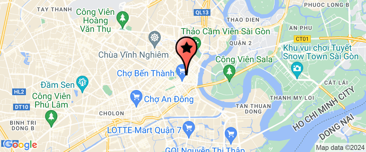 Bản đồ đến Cty TNHH Bảo Hiểm Nhân Thọ Great Eastern (Việt Nam) (NTNN)