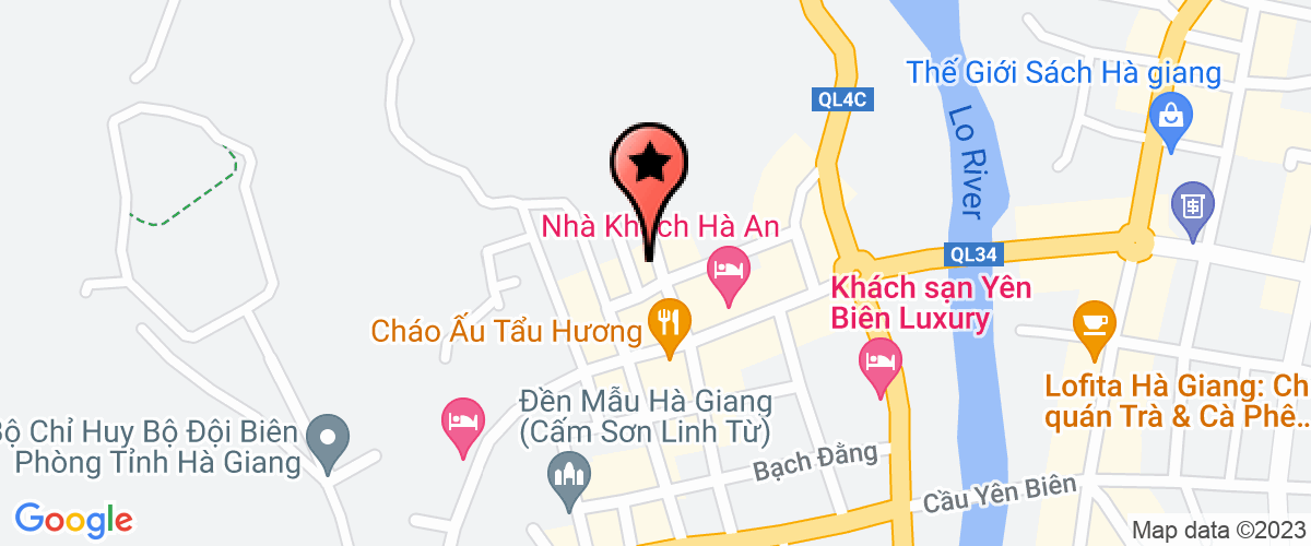 Map go to Bao Ha Giang