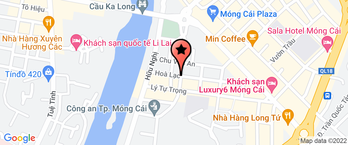 Bản đồ đến Công ty cổ phần môi trường và công trình đô thị Móng Cái - Quảng Ninh