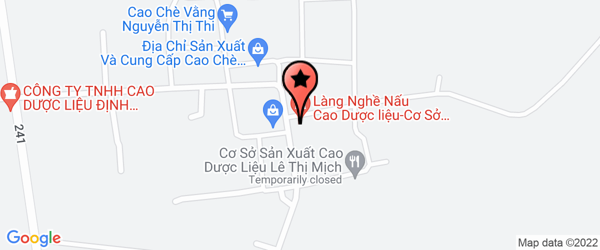 Bản đồ đến Công Ty TNHH Cao Dược Liệu Định Sơn Mai Thị Thủy