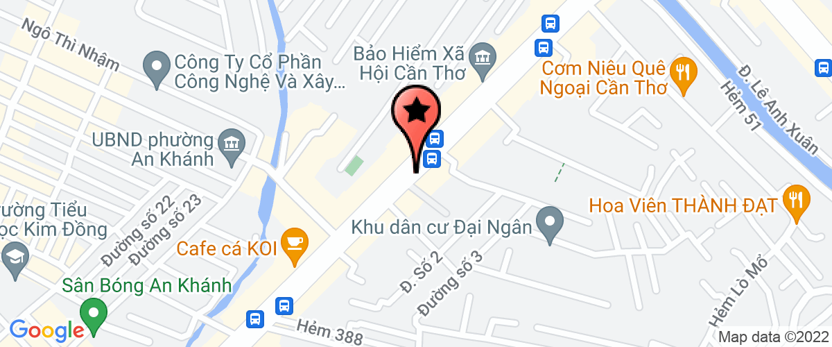 Map go to Cay Bang Food Company Limited
