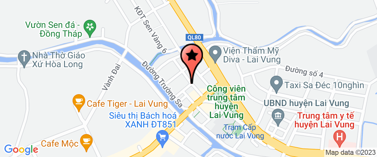 Map go to Thanh Ngoc Bich Trading Service Company Limited