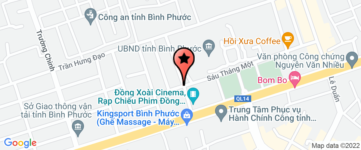Map go to dich vu ban dau giA tai san So tu phap Binh Phuoc Center