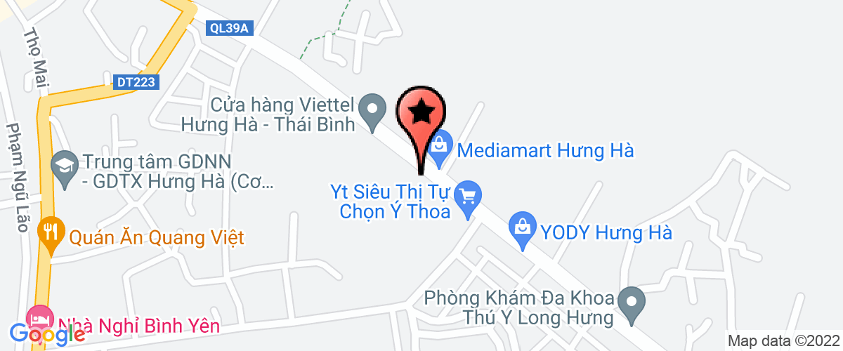 Bản đồ đến Công Ty TNHH Thương Mại Pallet Thái Bình