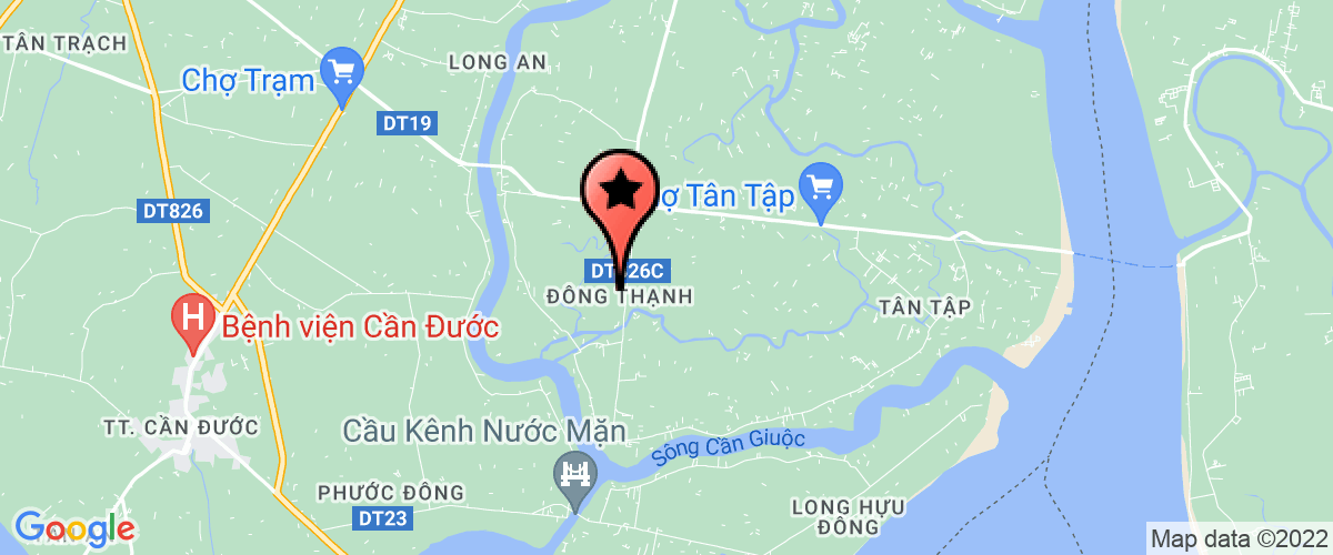Map go to Phuoc Vinh Dong Can Giuoc District Secondary School