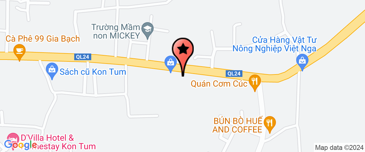 Map go to Kon Tum Traffic Civil Enginering Joint Stock Company