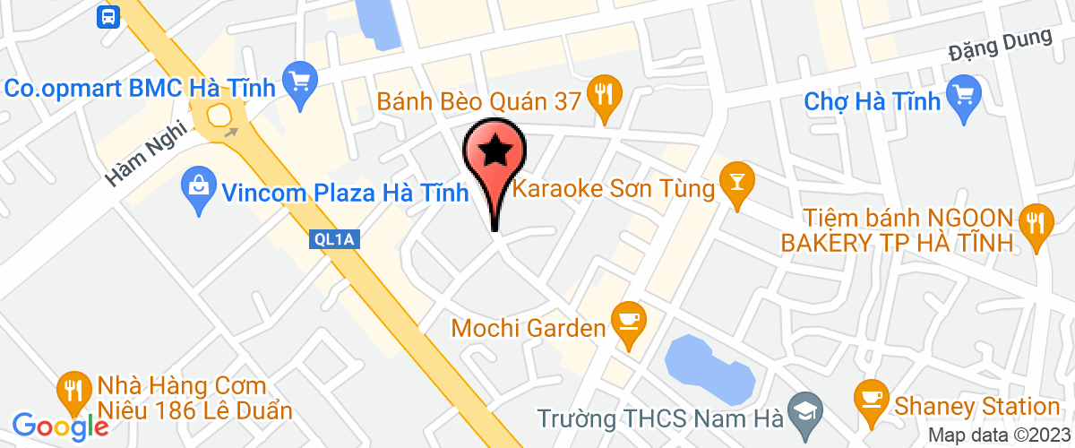 Bản đồ đến Ban điều phối Dự án SRDP-IWMC Hà Tĩnh