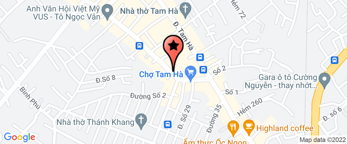 Bản đồ đến Cty TNHH Thái Nguyên Thành