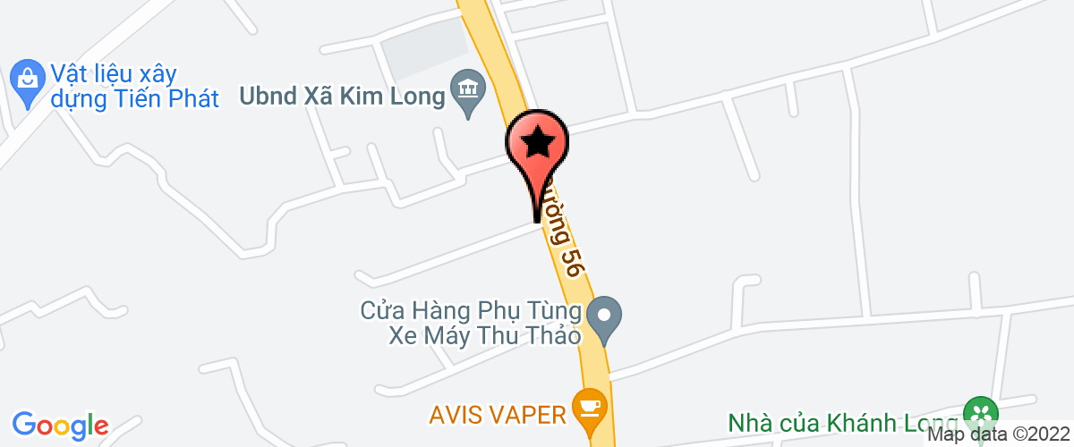 Map go to Kim Long Chau Duc Construction Company Limited