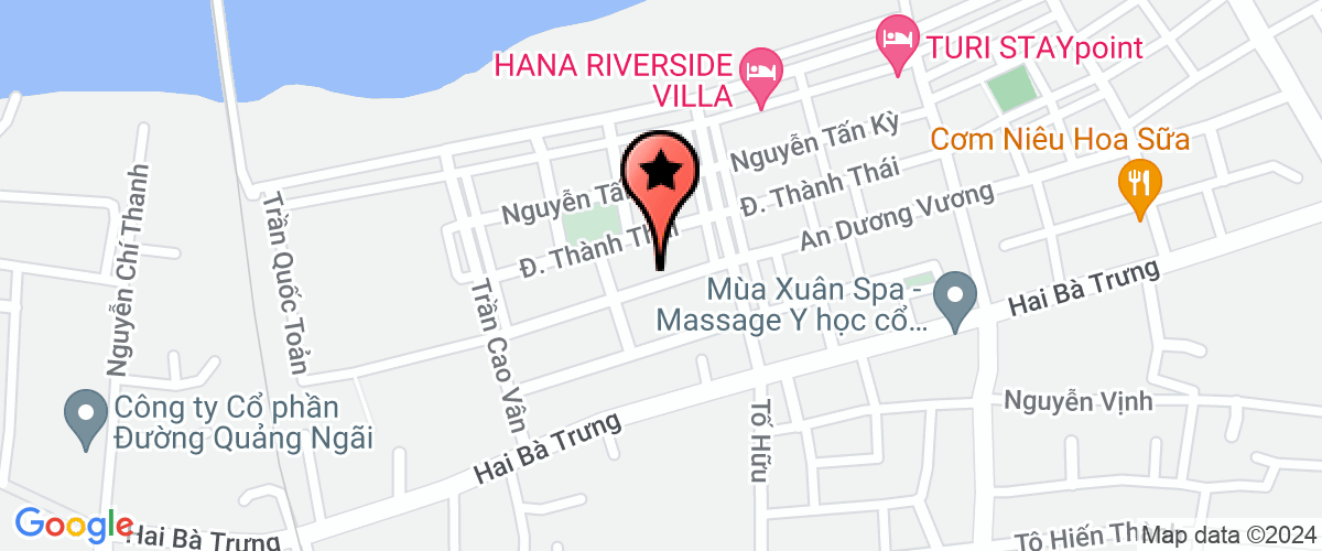 Map go to Cap Nuoc Sa Huynh Service Joint Stock Company