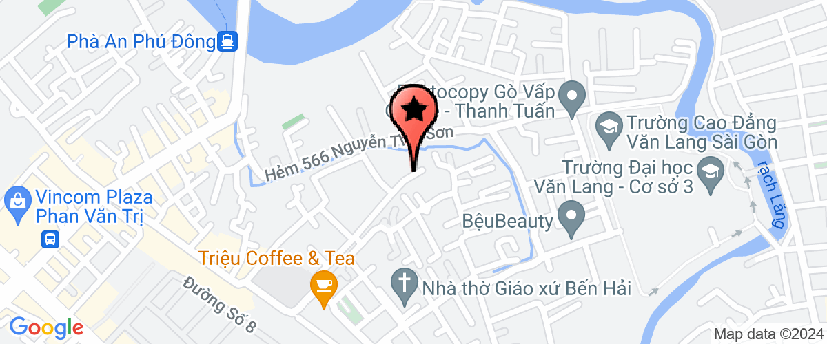 Map go to Trung Hieu Service Company Limited