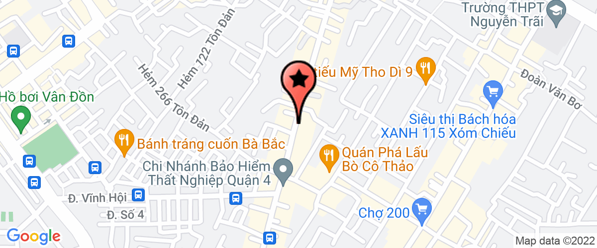 Map go to Tham My Sac Dep Huyen Anh Care Company Limited