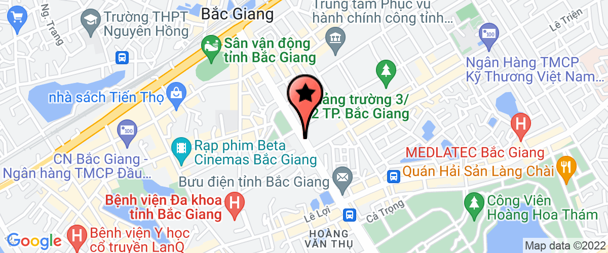 Bản đồ đến Nhà khách tỉnh Bắc Giang