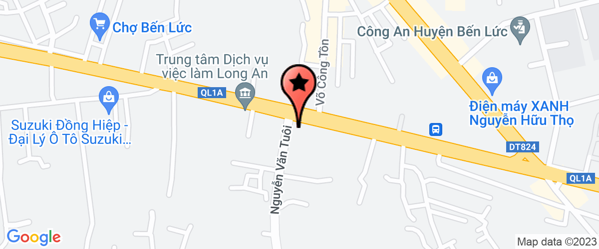 Map go to San xuat Thuong mai Non Nuoc Company Limited