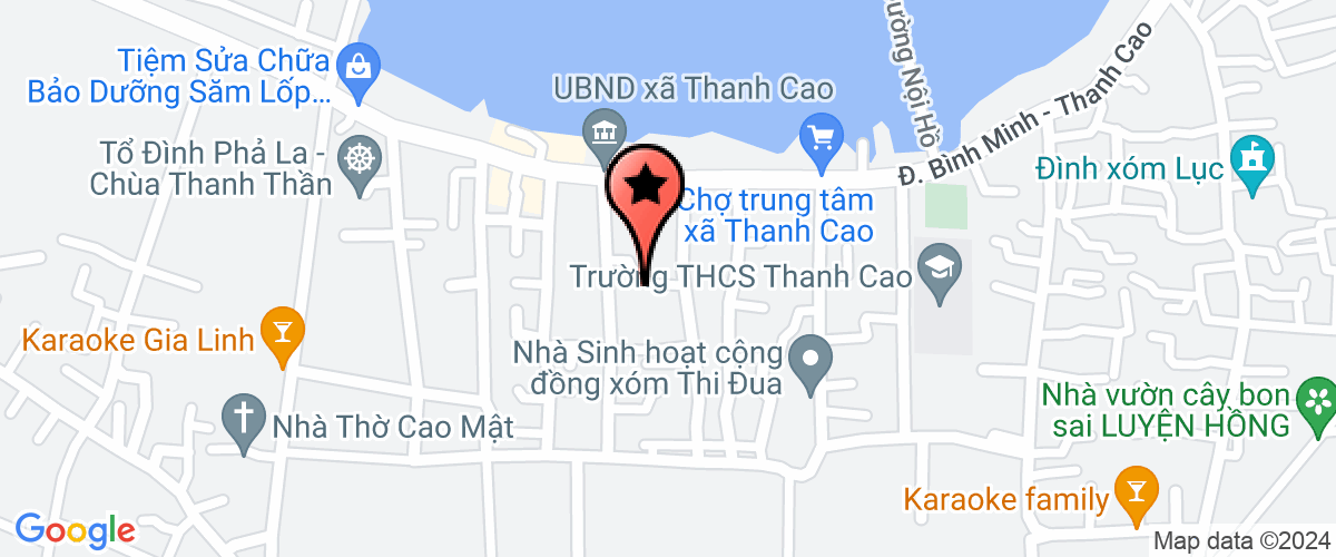 Map go to UBND xa Thanh Cao