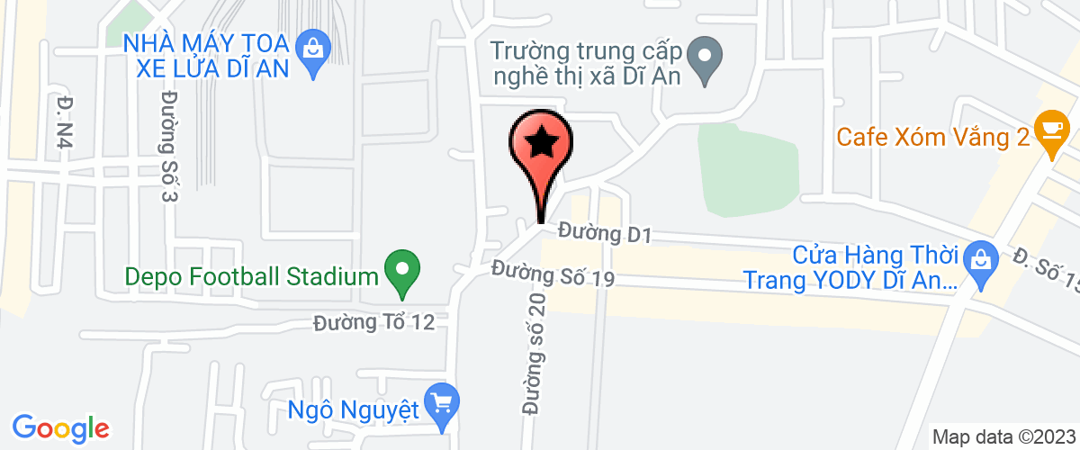Map go to Binh Duong Fresh Food Company Limited