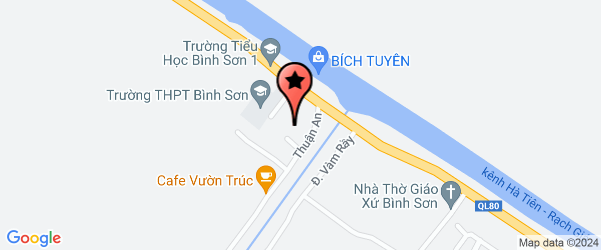 Map go to Nong Lam Gia Joint Stock Company
