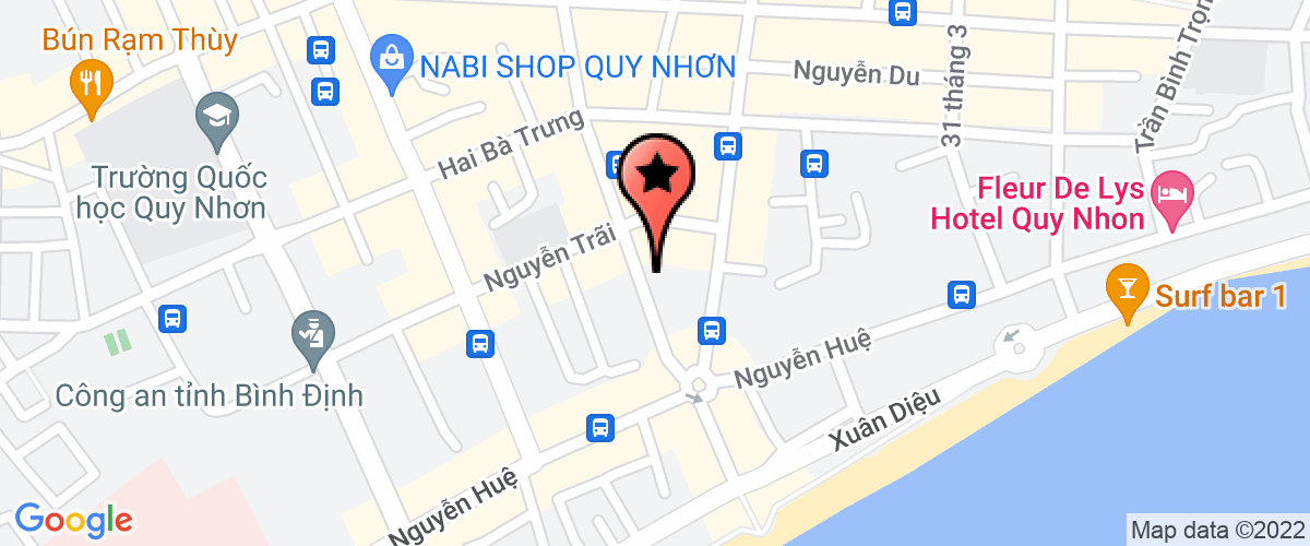 Map go to Vien Kiem Sat Nhan Dan Binh Dinh Province