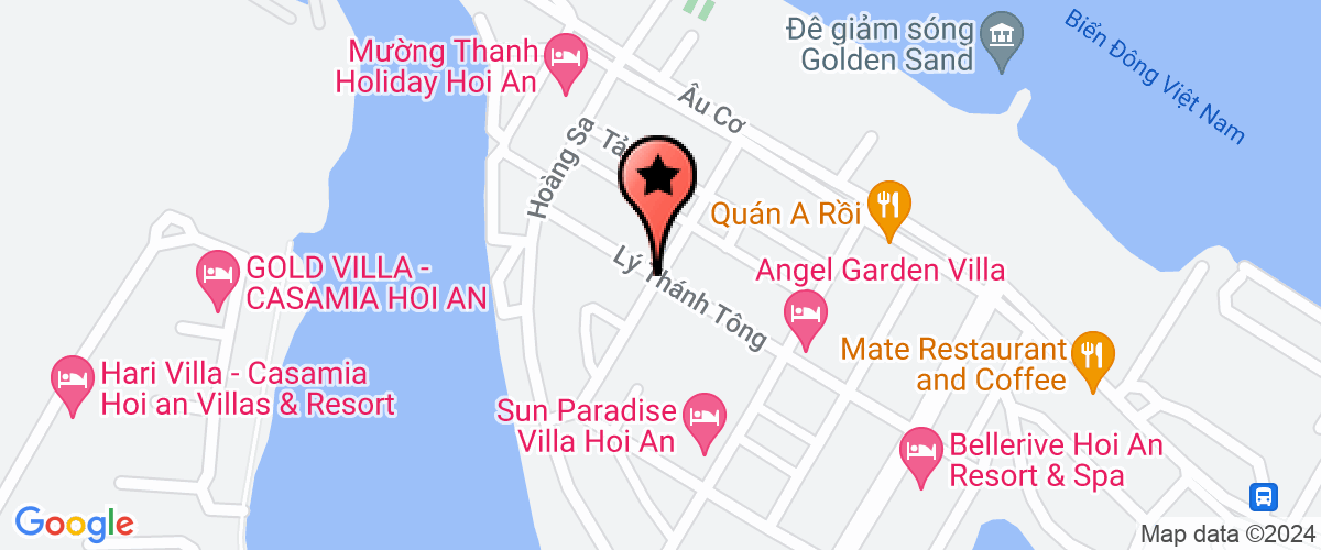 Map go to Vo Quang Lang Xanh Villa Company Limited