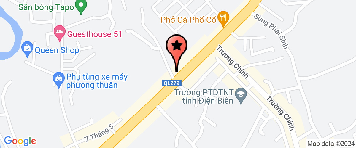 Map go to Manh Nhat Dien Bien Province Technical Services And Trading Joint Stock Company
