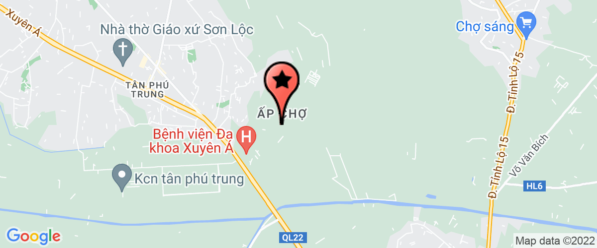 Map go to UBND Xa Phu Hoa Dong Cu Chi District