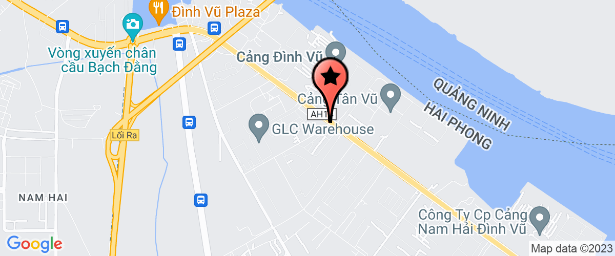 Map go to co phan cang Nam Hai Dinh Vu Company