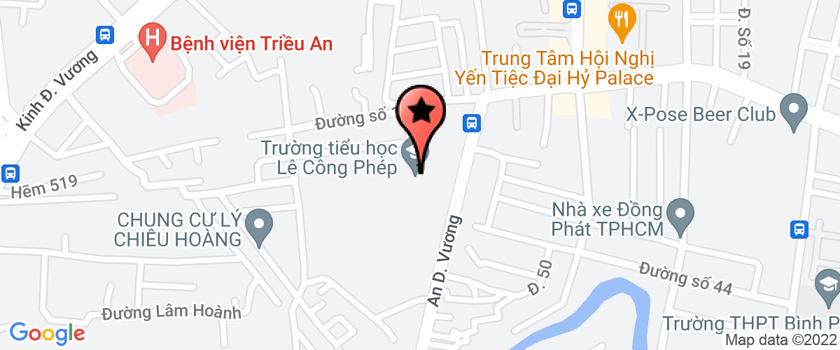 Bản đồ đến Cty TNHH Thương Mại Thủy Vân