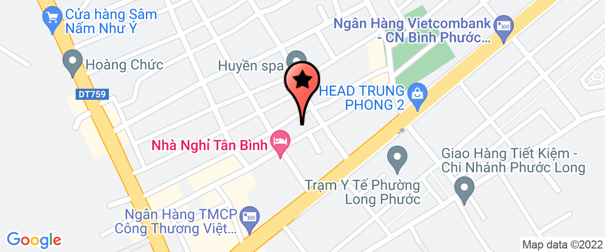Map go to Hoang Trong Processing Service Trading Company Limited