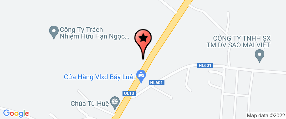 Map go to Garage Binh Duong Company Limited