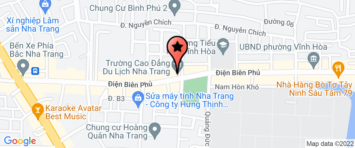 Map go to Xanh Nha Trang Laundry Private Enterprise