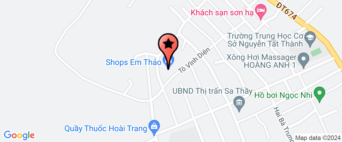 Map go to Cong an thi tran Sa Thay