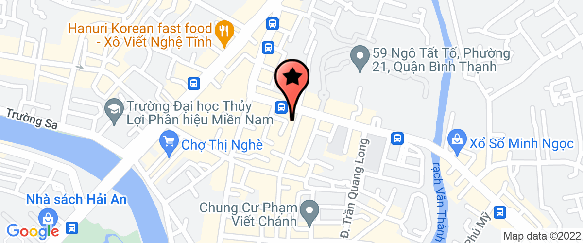 Map go to Nam Viet Dat Xanh Trading - Service Investment Company Limited