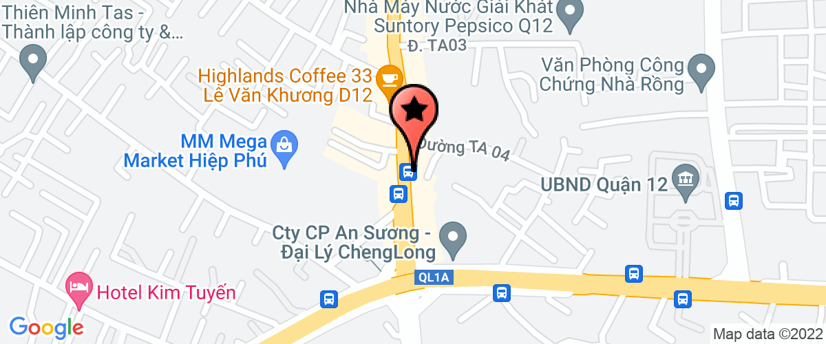 Map go to Hoang Thanh Service Trading Company Limited