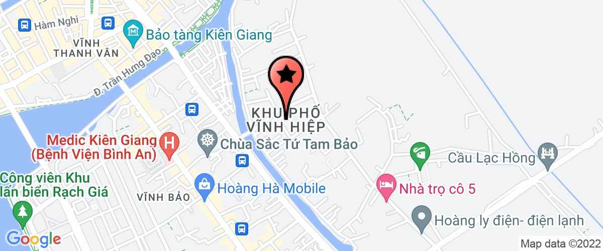 Map go to Hoi Nghe CA Thanh Pho Rach GiA - Kien Giang Joint Stock Company