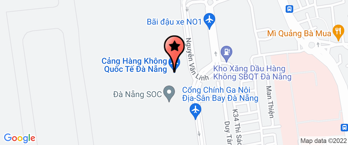Map go to Cang  Da Nang - Branch of  VietNam Aviation Port Corporation International Aviation