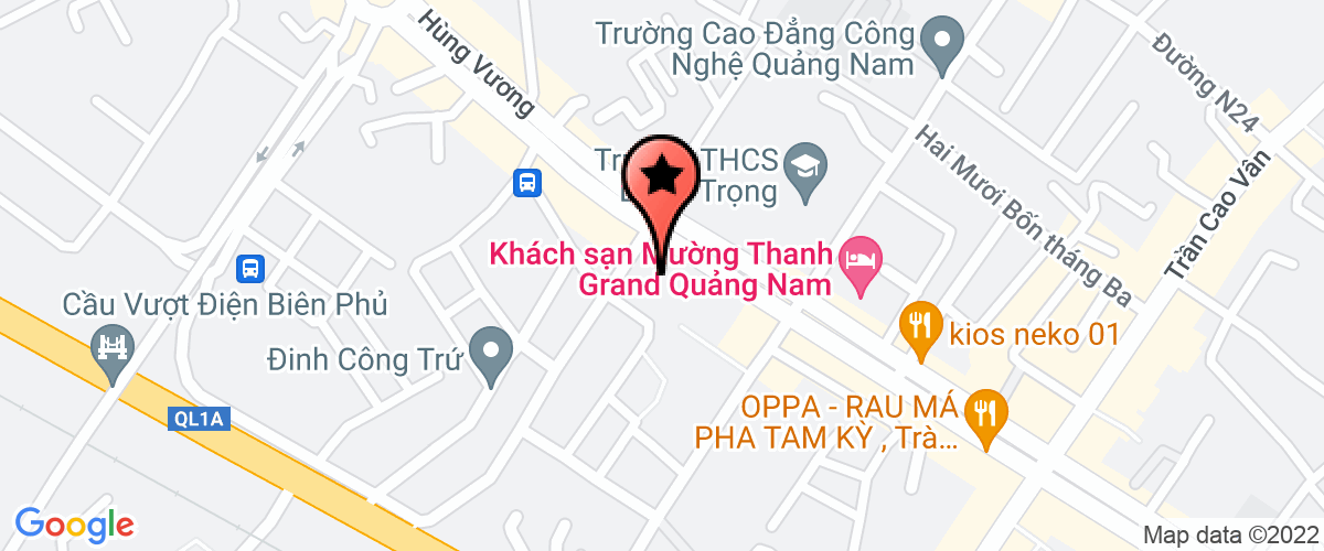 Map go to Nha khach uy Quang Nam Province