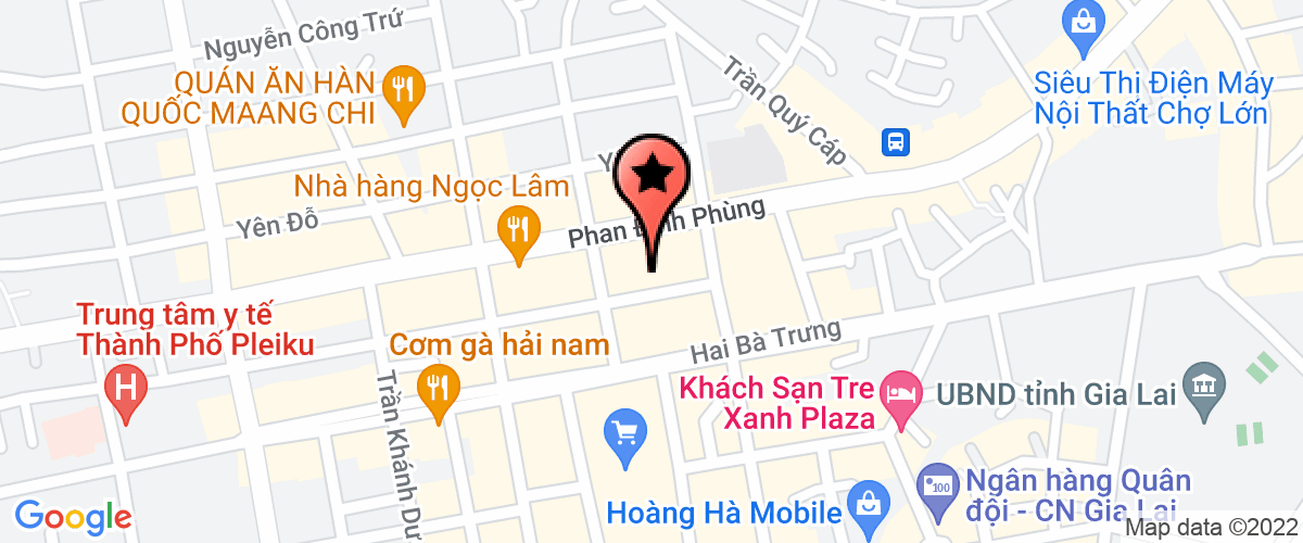 Map go to Branch of  VietNam in Pleiku Aviation Corporation