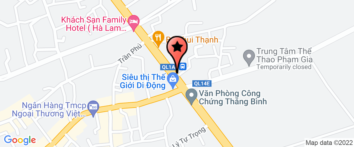 Map go to Hoa Tho Quang Nam Garment Joint Stock Company
