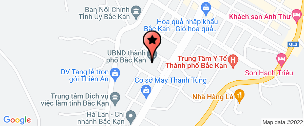 Map go to Hoi nong dan Thi Xa Bac Kan