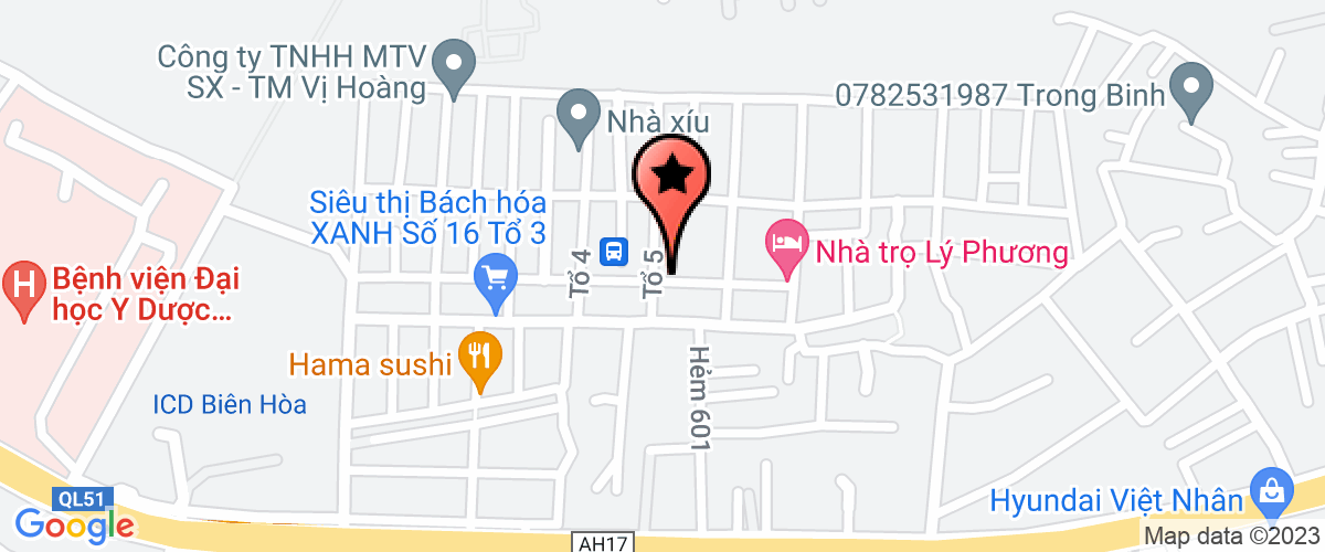 Map go to Hoang Nguyen Apparel Company Limited