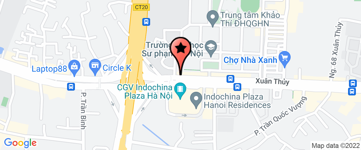 Map go to Thuc Te ao VietNam Technology Development Joint Stock Company