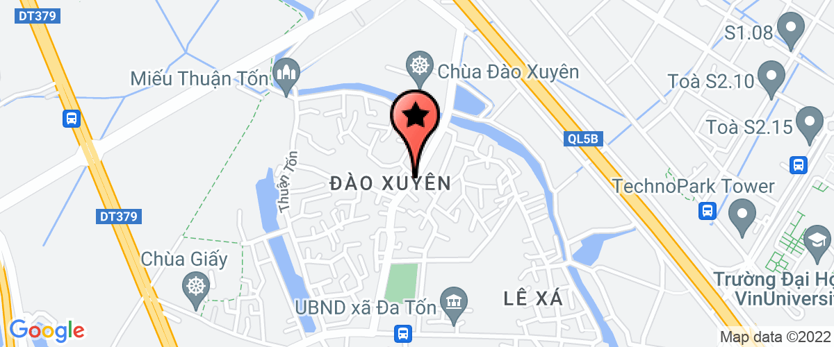 Map go to Dia Cau Xanh Ha Noi Company Limited