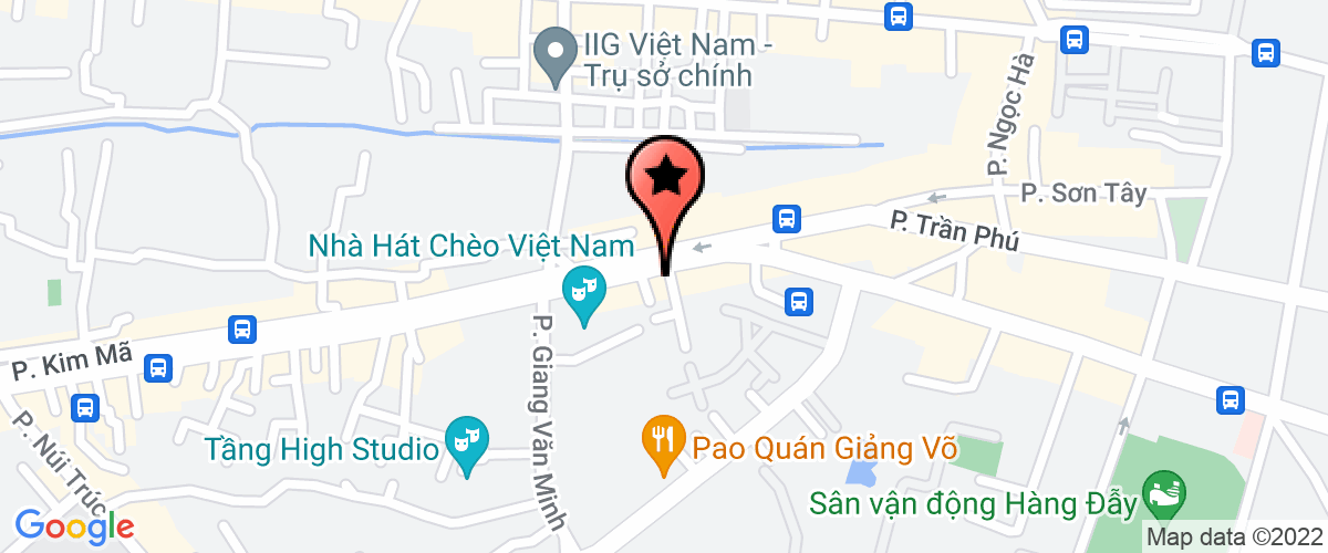 Map go to VINASHIN - Thai Duong Company Limited