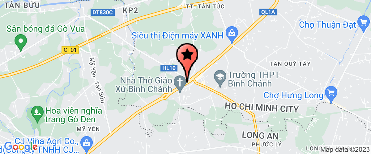 Map go to Hoanh Dinh Production Company Limited