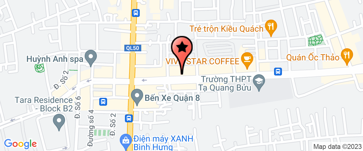 Map go to Quoc Thai Services Business Production Company Limited